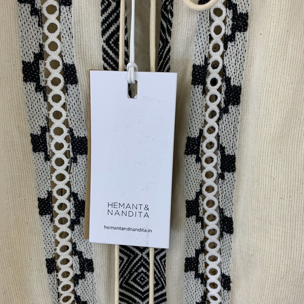 Nwt Hemant And Nandita Boho Mini Dress Size M - image 7